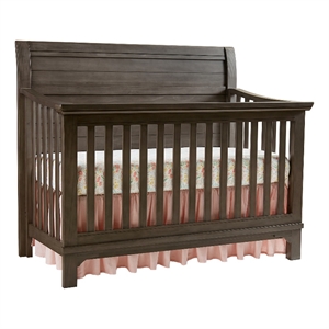 Westwood Design Taylor Farmhouse Wood Convertible Crib in Dusk Gray