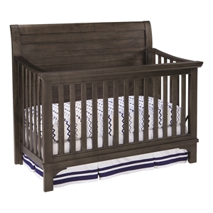 Westwood Design Taylor Farmhouse Wood Convertible Crib in River Rock Brown