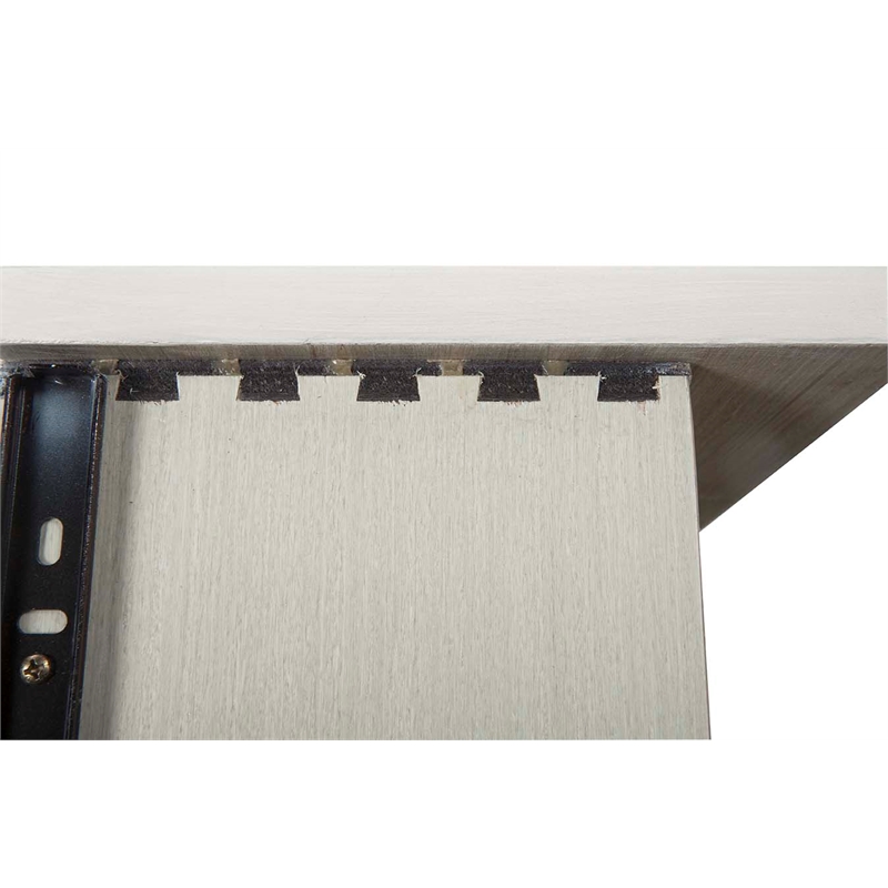 Westwood Design Taylor Farmhouse Wood Bookcase in Sea Shell White