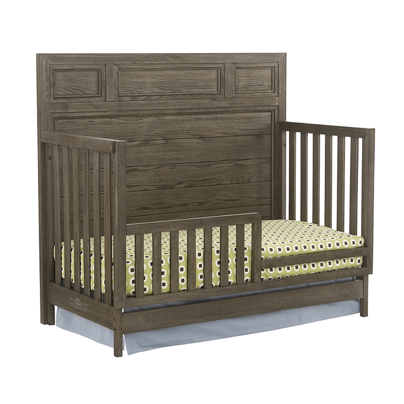 Westwood Design Foundry Traditional Wood Convertible Crib in Brushed Pewter