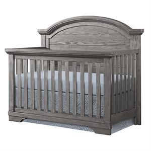Westwood Design Foundry Wood Arch Top Convertible Crib in Brushed Pewter