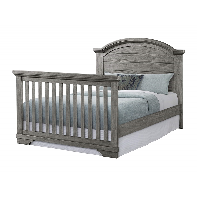 Westwood Design Foundry Wood Arch Top Convertible Crib in Brushed Pewter