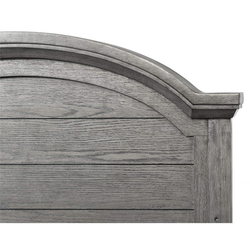 Westwood Design Foundry Wood Arch Top Convertible Crib in Brushed Pewter