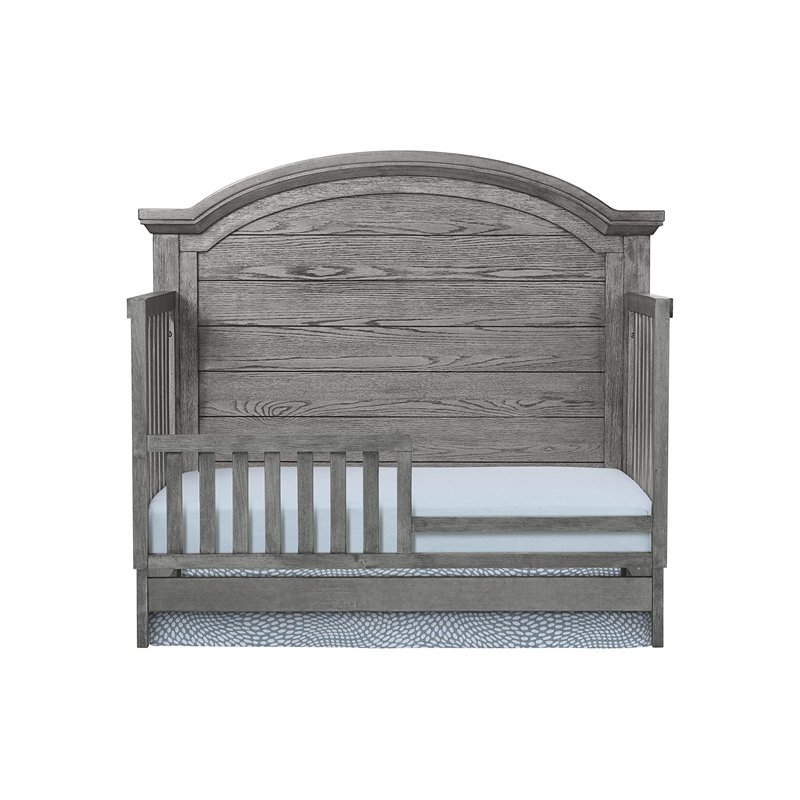 Westwood Design Foundry Wood Arch Top Convertible Crib in Brushed Pewter