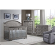 Westwood Design Foundry Wood Arch Top Convertible Crib in Brushed Pewter
