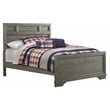 Westwood Design Foundry Traditional Wood Complete Full Bed in Brushed Pewter