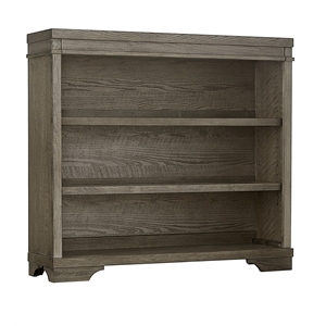 Westwood Design Foundry Traditional Wood Bookcase in Brushed Pewter