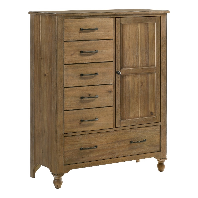 Westwood Design Highland Farmhouse Wood Chifferobe in Sand Dune Brown Finish