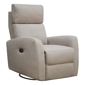 Westwood Design Jordan Fabric Triple Power Swivel Glider and Recliner in Camel