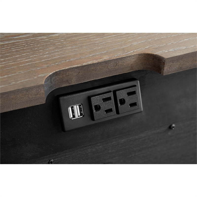 Westwood Design Leland 2-Drawer Traditional Wood Nightstand in Sandwash Gray