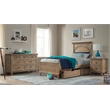 Westwood Design Leland Traditional Wood Complete Twin Bed in Sandwash Gray
