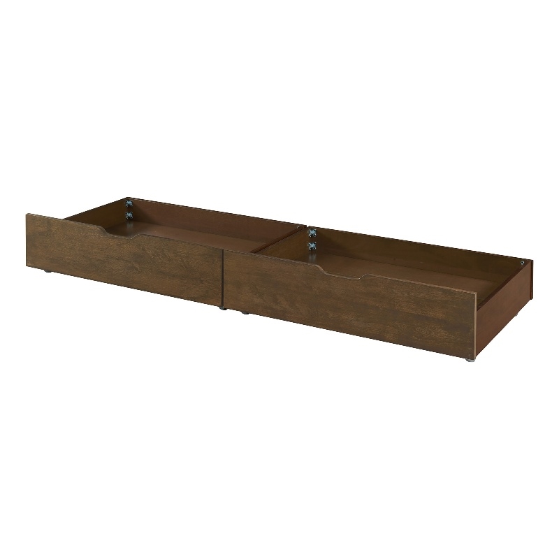 Westwood Design Olivia Wood Storage Drawers in Rosewood Brown (Set of 2)