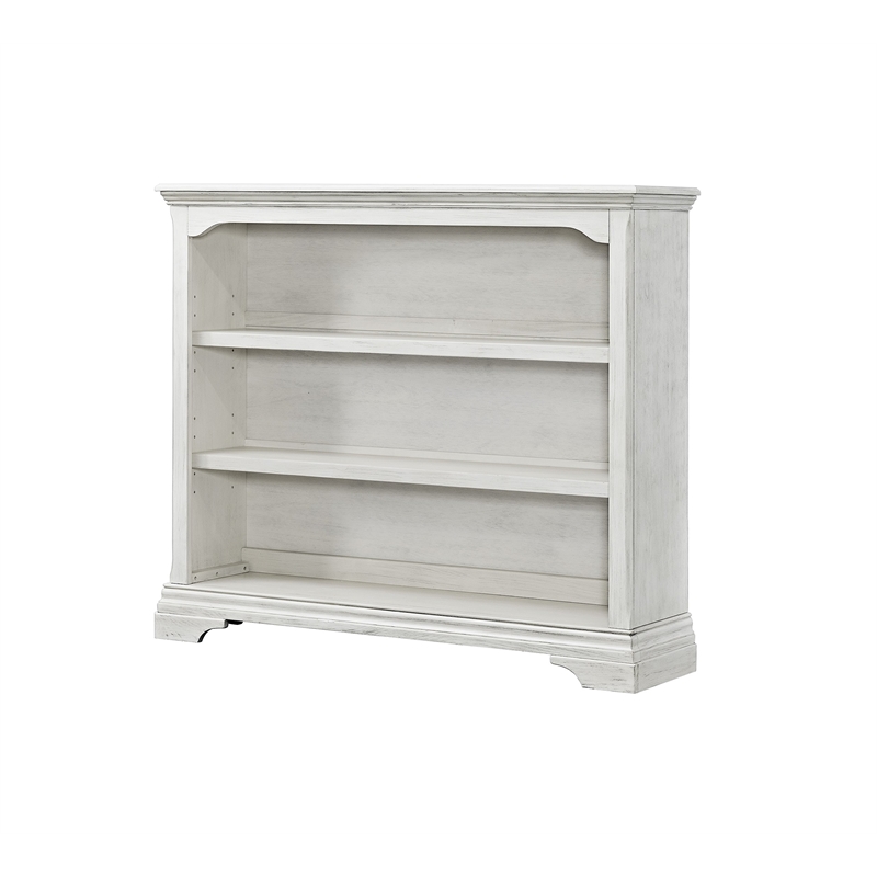 Westwood Design Olivia Traditional Wood Bookcase in Brushed White