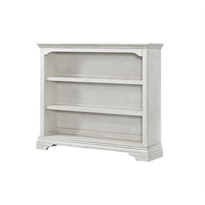 Westwood Design Olivia Traditional Wood Bookcase in Brushed White