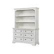 Westwood Design Olivia Traditional Wood Bookcase in Brushed White