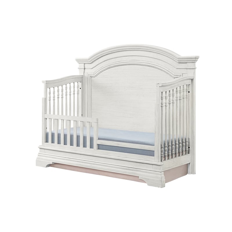 Westwood Design Olivia Traditional Wood Toddler Guard Rail in Brushed White