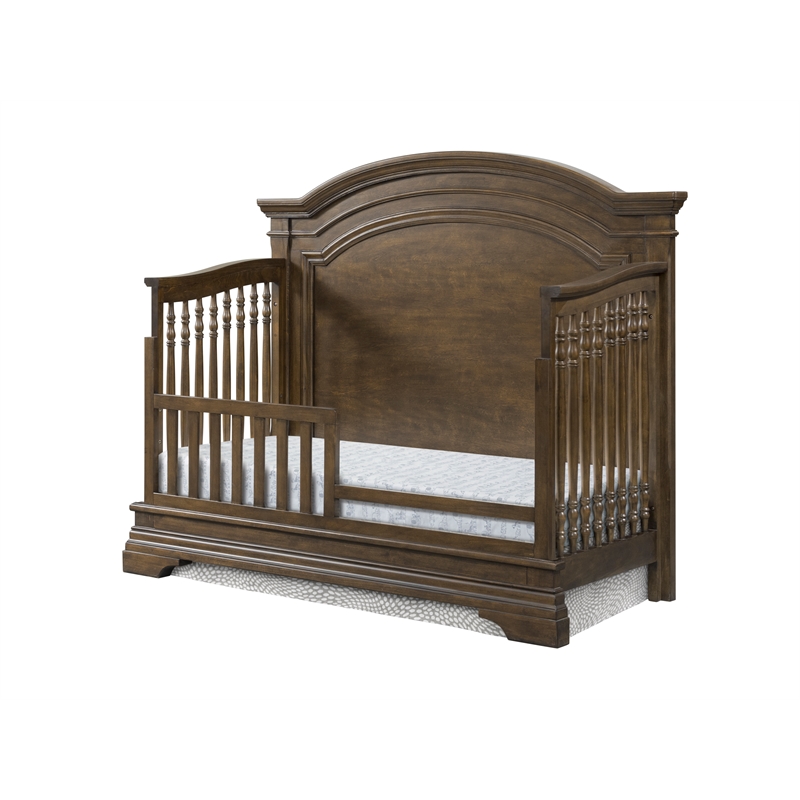 Westwood Design Olivia Traditional Wood Toddler Guard Rail in Rosewood Brown
