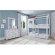 Westwood Design Lodge Farmhouse Wood Complete Loft Bunk Bed in Cookies/Cream