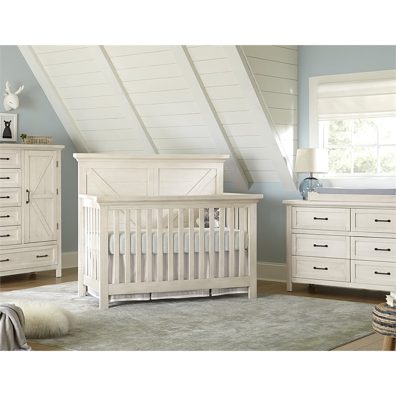 Westwood Design Westfield Traditional Nightstand in Brushed White Finish