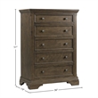 Westwood Design Olivia 5-Drawer Chest Rosewood