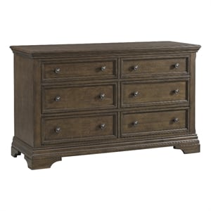 westwood design olivia 6-drawer dresser rosewood