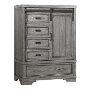 Westwood Design Foundry Wood Chifferobe Brushed Pewter
