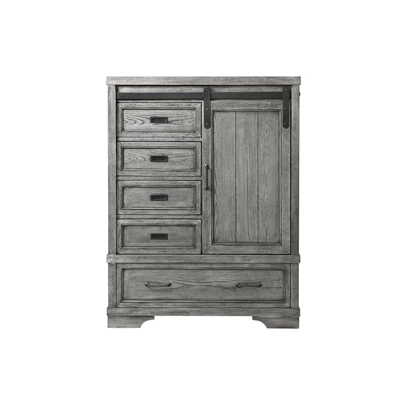 Westwood Design Foundry Wood Chifferobe Brushed Pewter