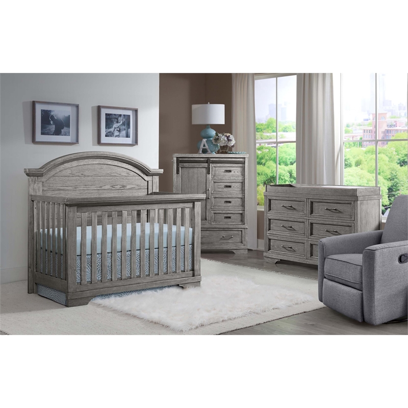 Westwood Design Foundry Wood Chifferobe Brushed Pewter
