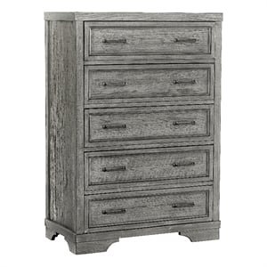 Westwood Design Foundry 5-Drawer Chest Brushed Pewter