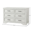 Westwood Design Foundry 6-Drawer Wood Dresser White Dove