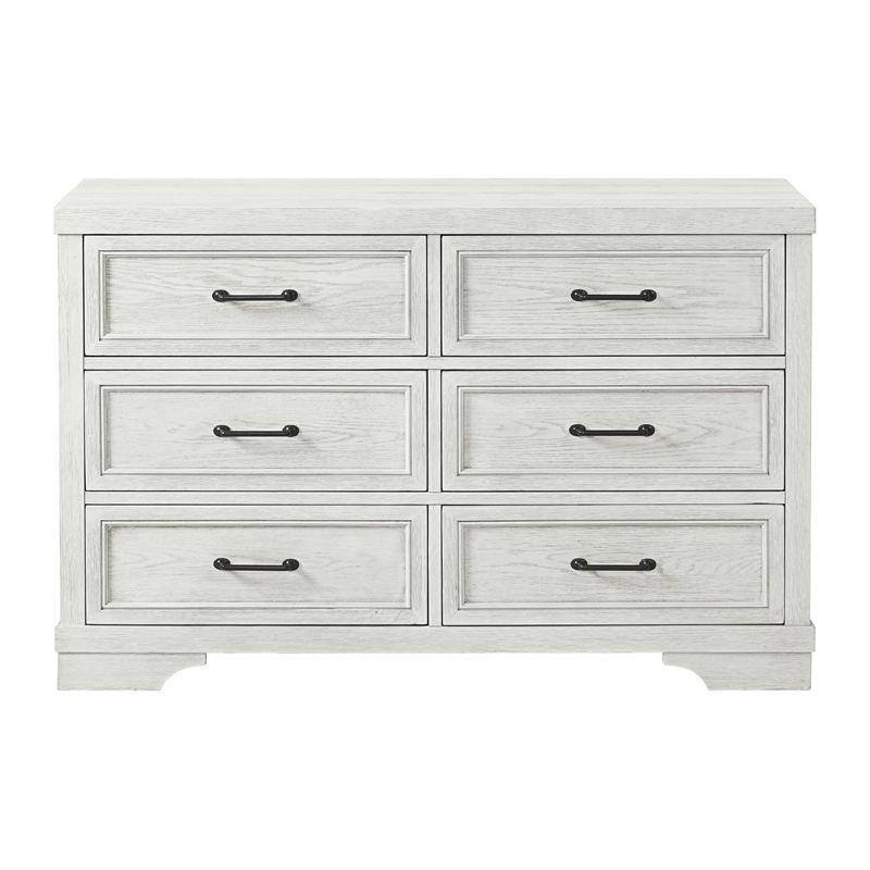 Westwood Design Foundry 6-Drawer Wood Dresser White Dove