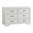 Westwood Design Foundry 6-Drawer Wood Dresser White Dove