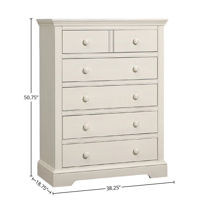 Westwood Design Hanley 5-Drawer Chest Chalk