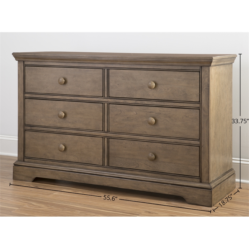 Westwood Design Hanley 6-Drawer Dresser Cashew