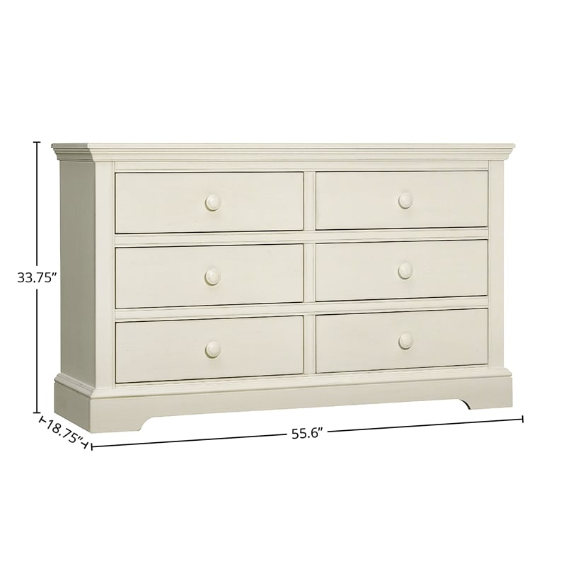 Westwood Design Hanley 6-Drawer Dresser Chalk