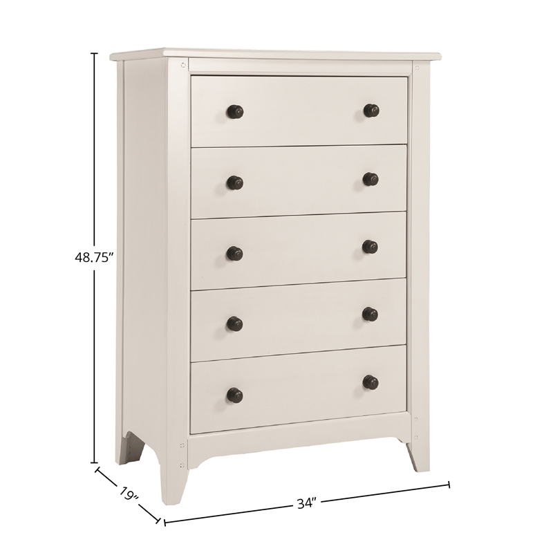 Westwood Design Taylor 5-Drawer Chest Sea Shell