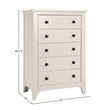 Westwood Design Taylor 5-Drawer Chest Sea Shell