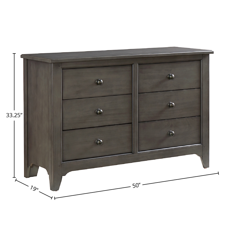 Westwood Design Taylor 6-Drawer Dresser Dusk