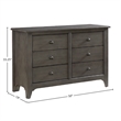 Westwood Design Taylor 6-Drawer Dresser Dusk