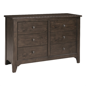 westwood design taylor 6-drawer dresser river rock