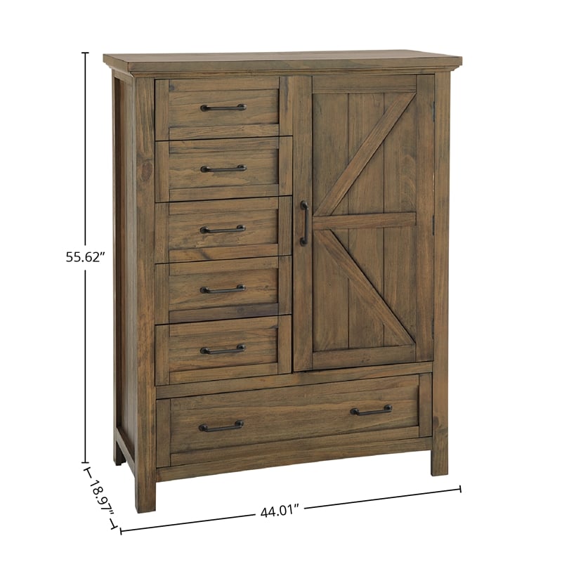 Westwood Design Westfield Wood Chifferobe Harvest Brown