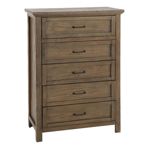 Westwood Design Westfield 5-Drawer Chest Harvest Brown