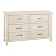 Westwood Design Westfield 6-Drawer Dresser Brushed White