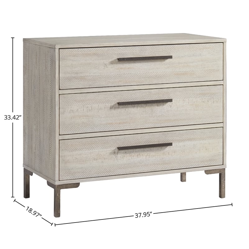 Westwood Design Beck 3-Drawer Dresser Gray