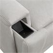 Westwood Design Aiden Fabric Swivel Glider and Rocker in Almond