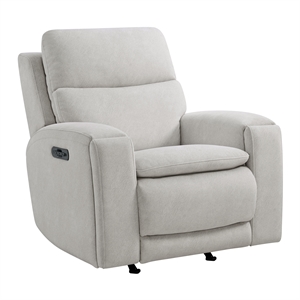 Westwood Design Aiden Fabric Swivel Glider and Rocker in Almond