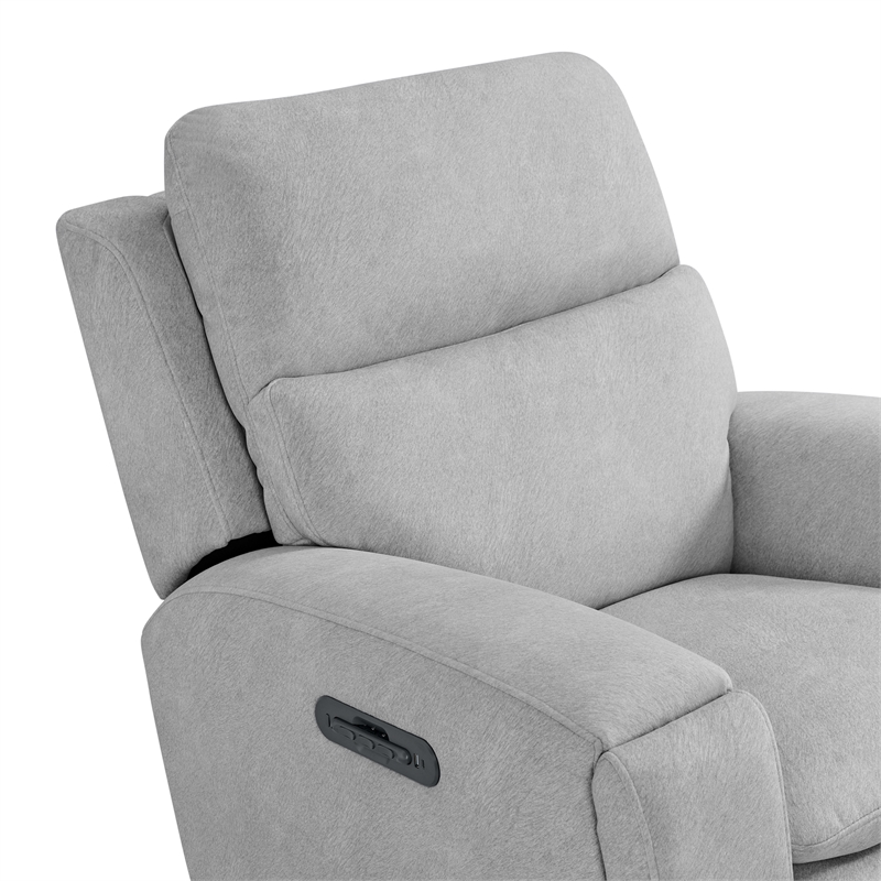 Westwood Design Aiden Fabric Swivel Glider and Rocker in Dusty Gray