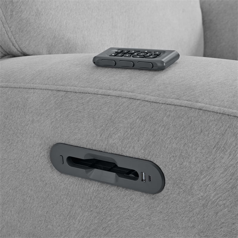 Westwood Design Aiden Fabric Swivel Glider and Rocker in Dusty Gray