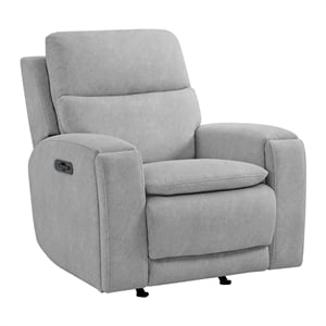Westwood Design Aiden Fabric Swivel Glider and Rocker in Dusty Gray