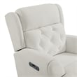 Westwood Design Abby Fabric Swivel Glider and Rocker in Snow